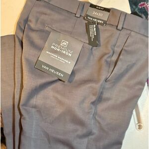 VAN HEUSEN SLIM FIT TROUSERS 34x30 Grey